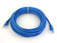 Патч-корд литой, UTP, RJ45, Cat.5e, 15m, синій