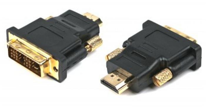 Адаптер Cablexpert ( A-HDMI-DVI-1 ) HDMI-DVI, M/M позол. контакти
