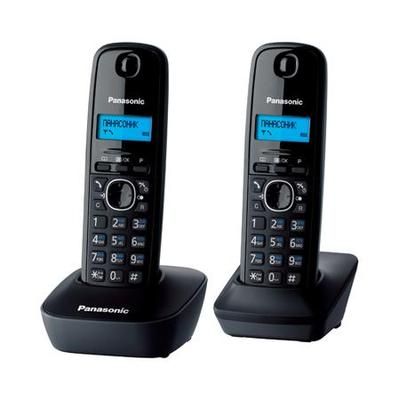 Радіотелефон DECT Panasonic KX-TG1612UAH Black Grey