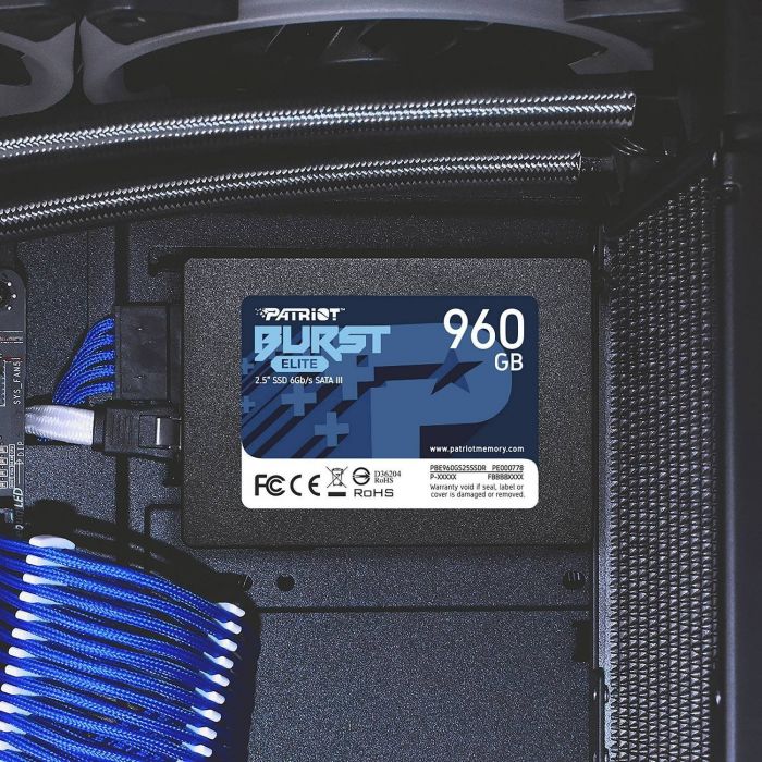 Накопичувач SSD  960GB Patriot Burst Elite 2.5" SATAIII TLC (PBE960GS25SSDR)