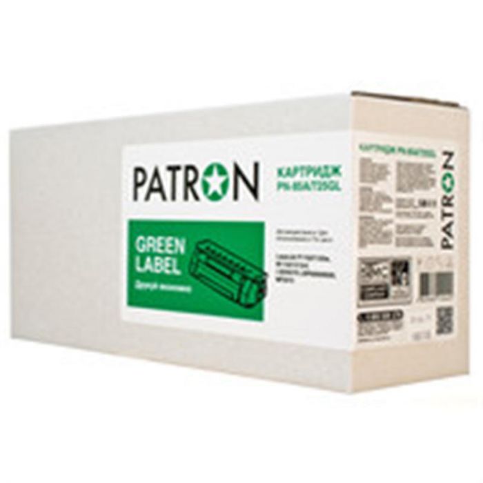 Картридж Patron (PN-85A/725GL) HP LJ P1102/1102W/M1132/M1212NF/Canon LBP-6000/6020/MF3010 Black (CE285A/Canon 725) Green Label