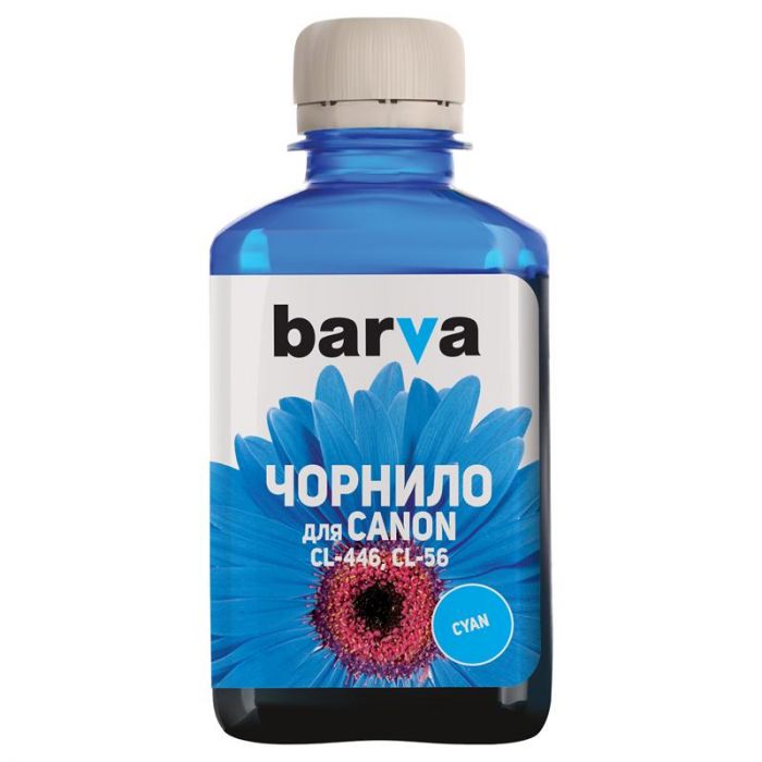 Чорнило Barva (C446-442) Canon CL-446/CL-56 E404/MG2440/IP2840 Cyan, 180 г