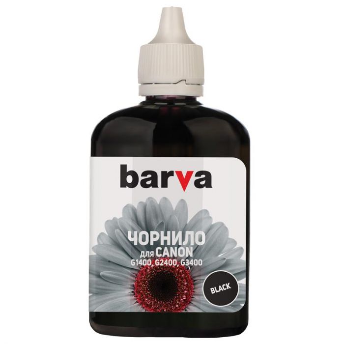 Чорнило Barva Canon PIXMA GI-490 (G1400/G2400/G3400) (G490-507) Black Pigment, 90 г