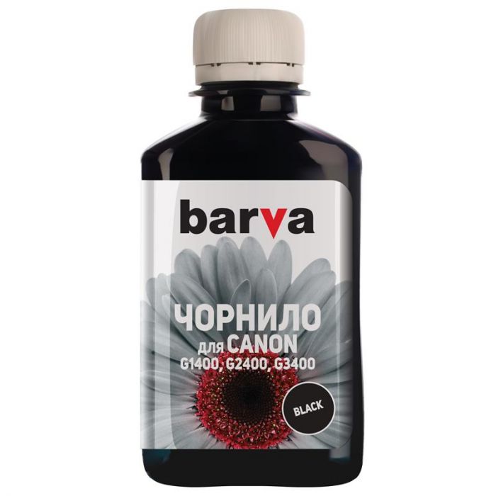 Чорнило Barva Canon PIXMA  GI-490 (G1400/G2400/G3400) (G490-503) Black Pigment, 180 г