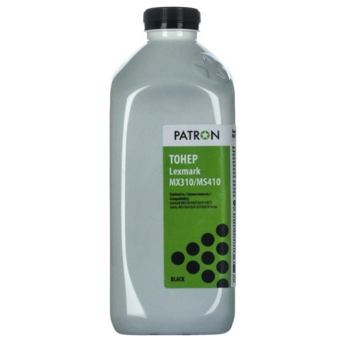 Тонер Patron (PN-LMX310-290) Lexmark MX310/MS410 Black, 290 г