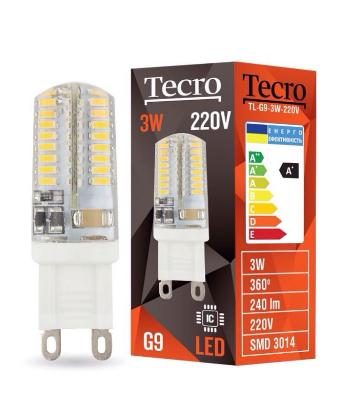 Лампа світлодіодна Tecro TL-G9-3W-220V 4100K