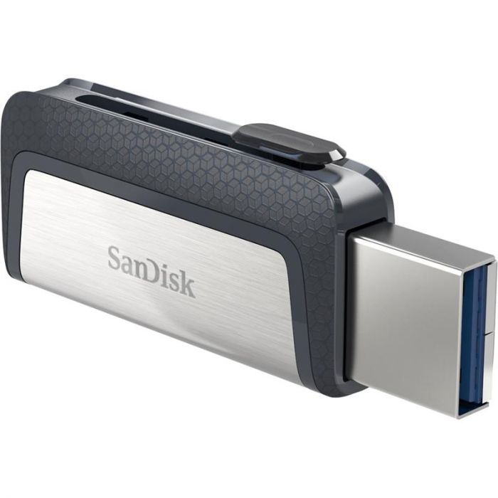 Флеш-накопичувач USB3.1 256GB Type-C SanDisk Ultra Dual Silver (SDDDC2-256G-G46)