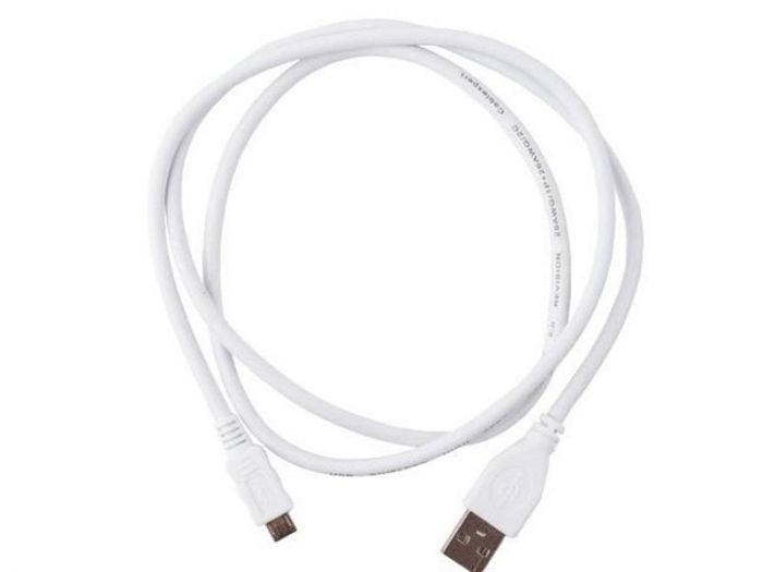 Кабель Cablexpert (CCP-mUSB2-AMBM-W-1M) USB2.0(М) - microUSB(M), Premium, білий, 1м