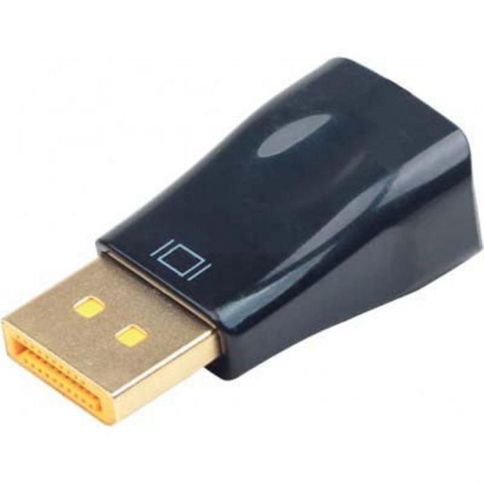 Адаптер Cablexpert DisplayPort-VGA, M/F, чорний (A-DPM-VGAF-01) пакет