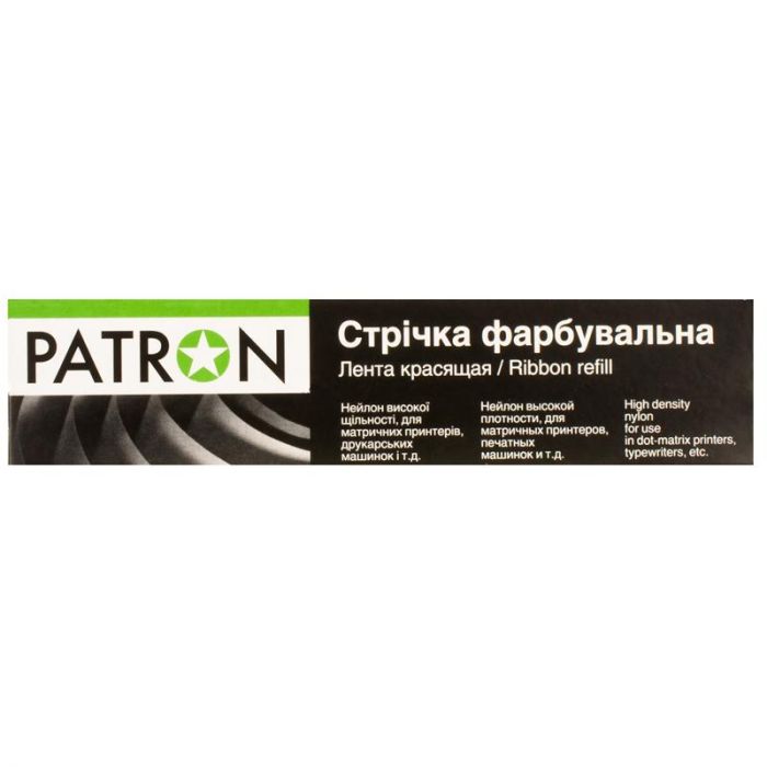 Стрічка Patron 12.7 мм х 16 м кільце Black (PN-12.7-16SB)