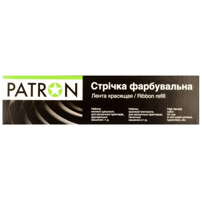 Стрічка Patron 12.7 мм х 60 м кільце Black (PN-12.7-60SB)