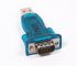 Перехідник Viewcon USB - COM (M/M), 9-pin, блакитний (VE 066) коробка