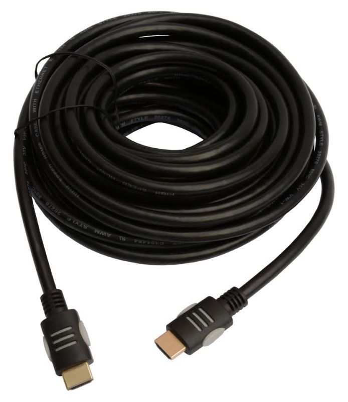 Кабель Tecro HD 20-00 HDMI(M)-HDMI(M) v.1.4, 20м Black