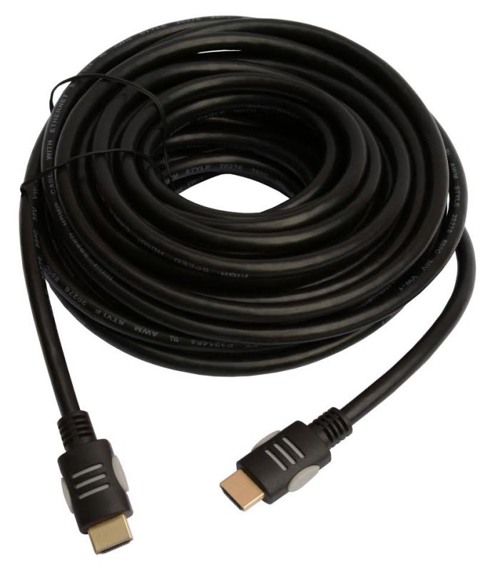 Кабель Tecro HDMI - HDMI V 1.4 (M/M), 20 м, Black (HD 20-00)