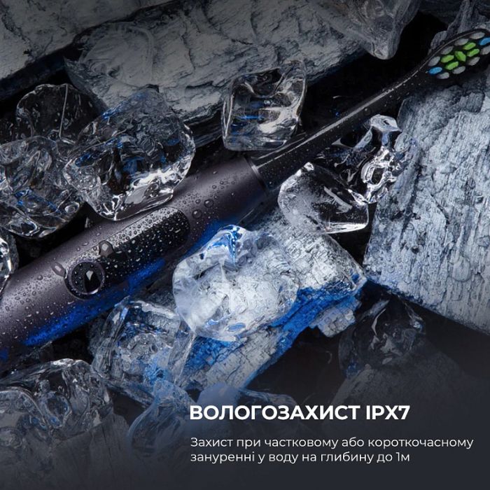 Розумна зубна електрощітка Oclean X Pro Navy Blue (OLED) (Міжнародна версія) (6970810551068)