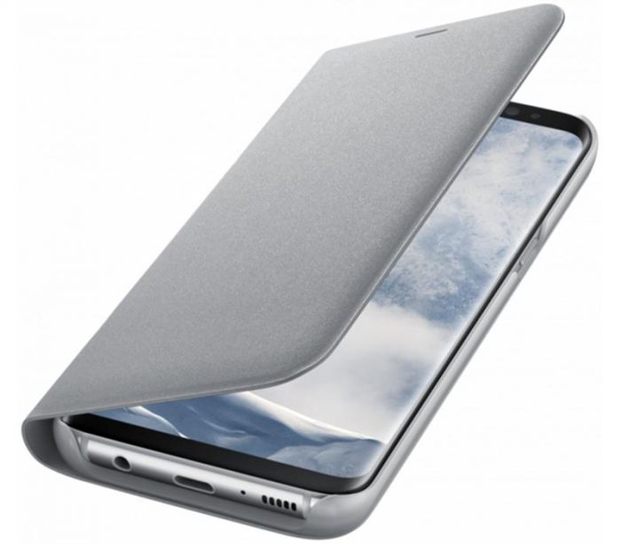 Чохол-книжка Samsung LED View Cover для Samsung Galaxy S8+ G955 Silver (EF-NG955PSEGRU)