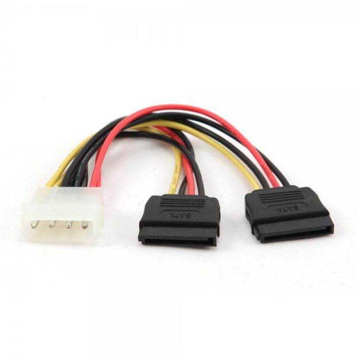 Кабель живлення Cablexpert (CC-SATA-PSY) Molex M/F - 2хSATA, 0,015 м