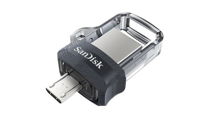 Флеш-накопичувач USB3.0 64GB OTG SanDisk Ultra Dual M3.0 Black (SDDD3-064G-G46)