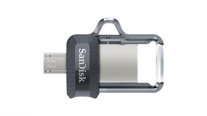 Флеш-накопичувач USB3.0 64GB OTG SanDisk Ultra Dual M3.0 Black (SDDD3-064G-G46)