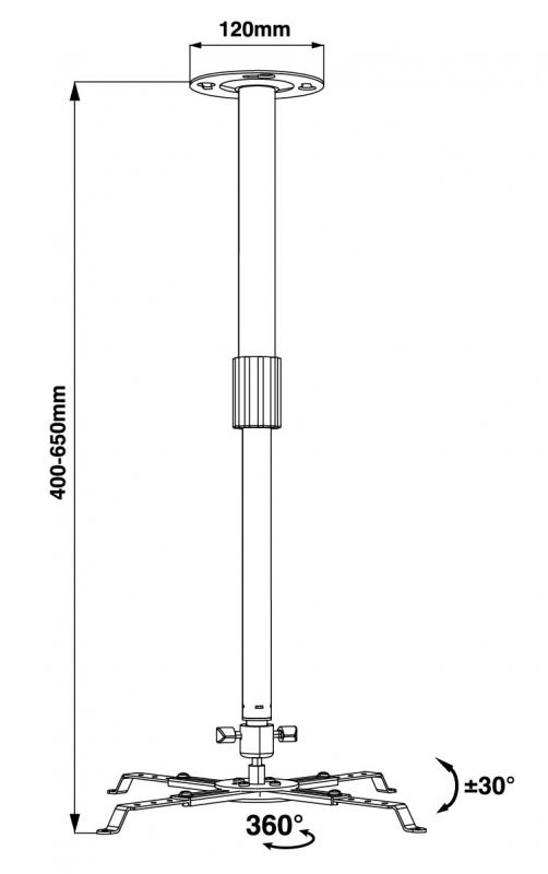 Кріплення для проектора Walfix PB-15W