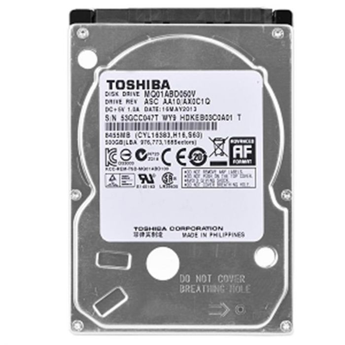 Накопичувач HDD 2.5" SATA  500GB Toshiba 5400rpm 8MB (MQ01ABD050V) Ref