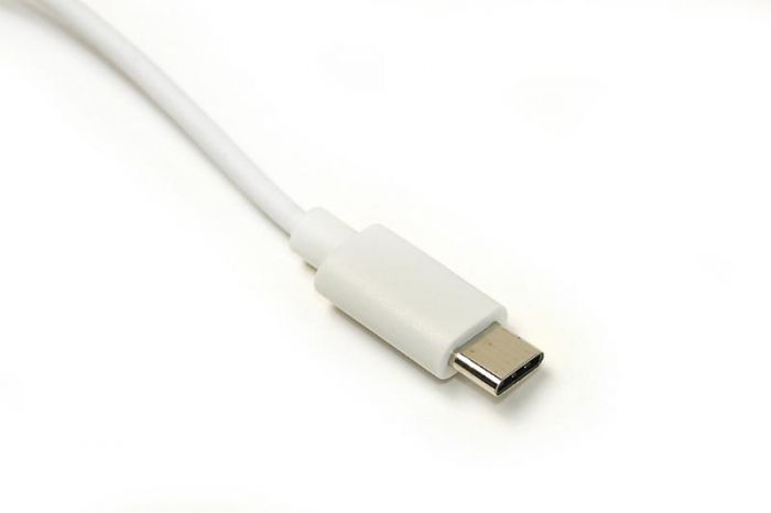 Адаптер PowerPlant (DV00DV4067) USB Type-C-RJ45, 0.12м, White