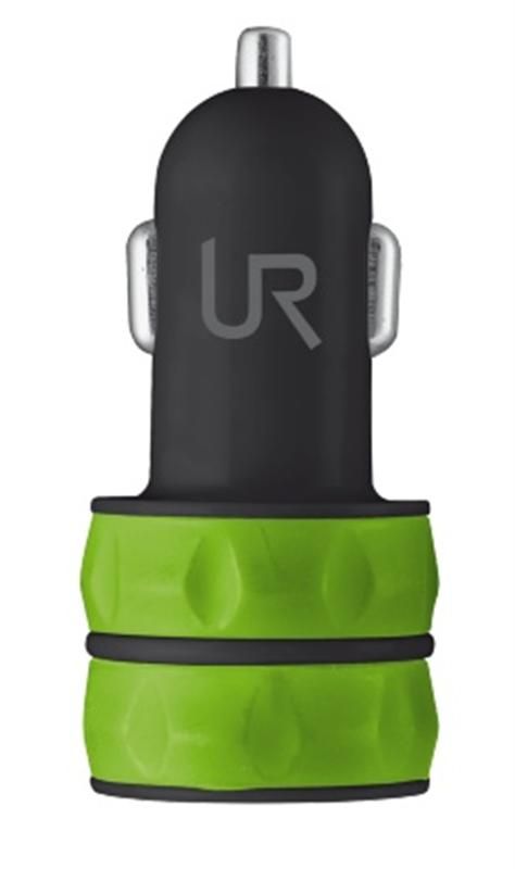 Автомобільний зарядний пристрій Trust Urban Dual (2USBx1A) Lime (20158)