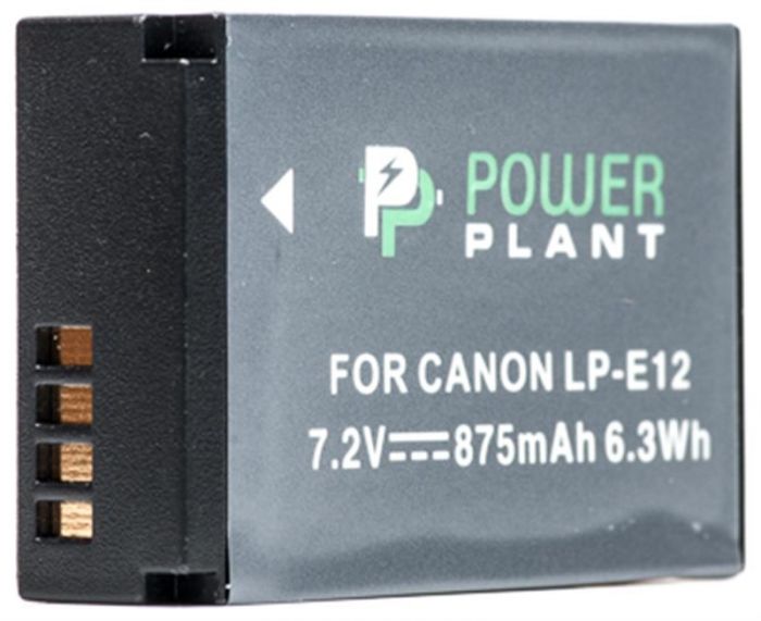 Акумулятор PowerPlant Canon LP-E12 875mAh (DV00DV1311)