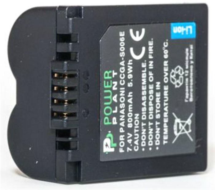 Акумулятор PowerPlant Panasonic S006E 800mAh (DV00DV1100)