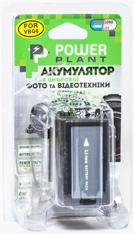 Акумулятор PowerPlant Panasonic VW-VBG6 6600mAh (DV00DV1279)