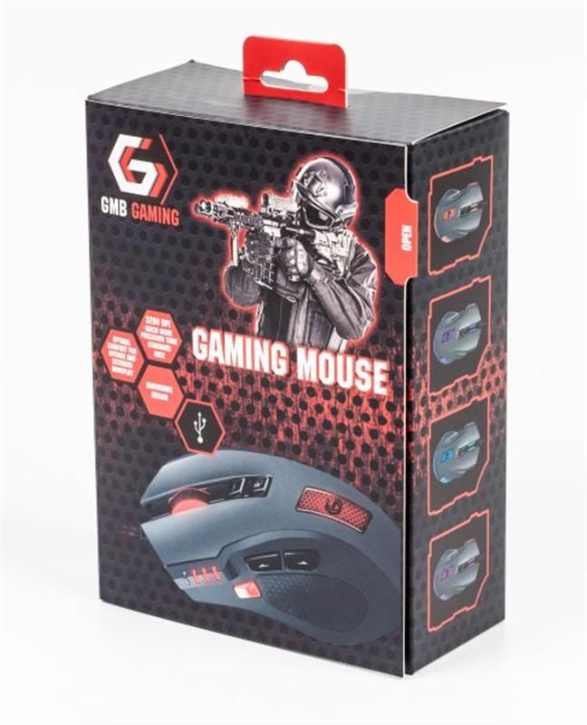 Миша Gembird MUSG-004 Black, Grey USB