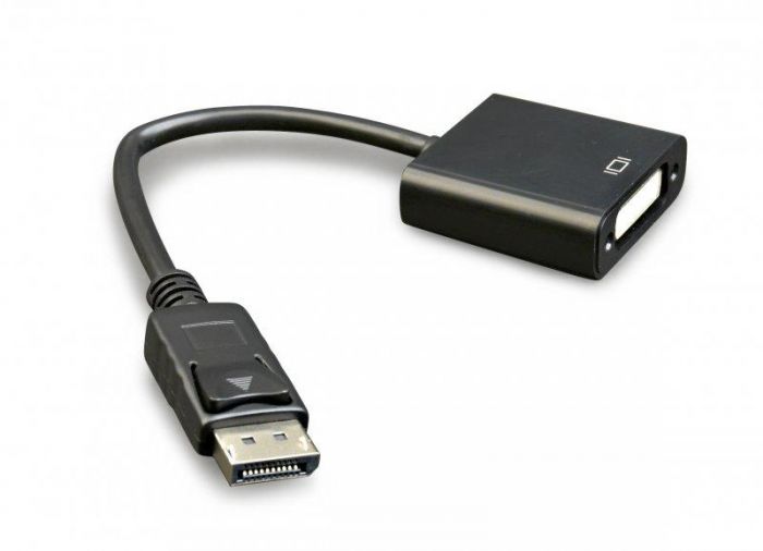 Адаптер Cablexpert DisplayPort - DVI (M/M), 0.1 м, Black (A-DPM-DVIF-002)