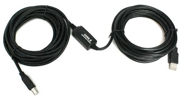 Кабель Viewcon VV013 USB2.0(AM)-USB2.0(BM), активний, 10м