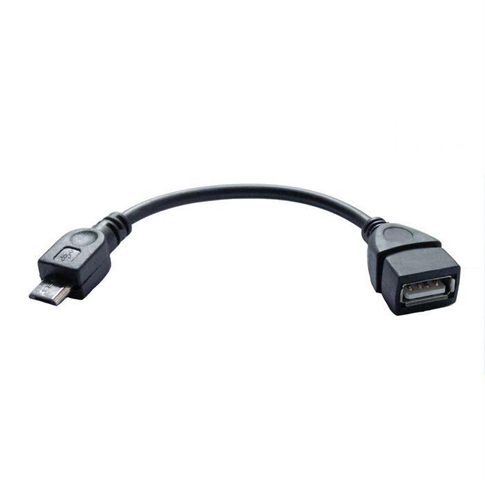 Адаптер Grand-X USB(AF)-microUSB(BM) Black (GXOTG)