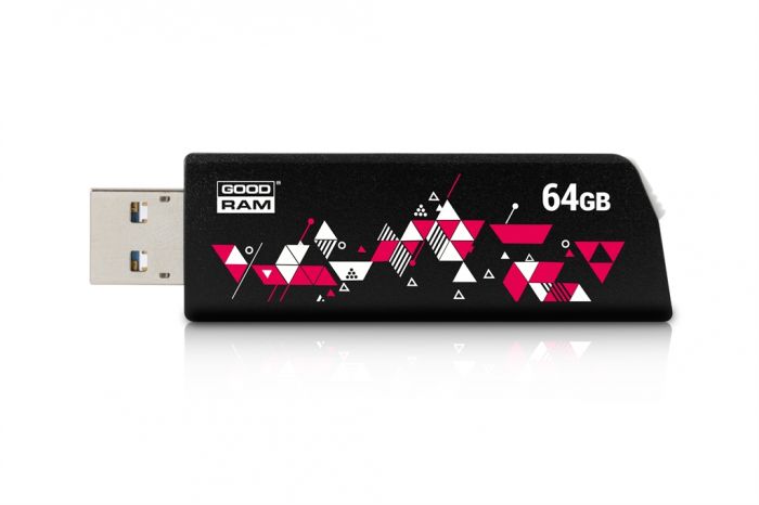 Флеш-накопичувач USB3.0 64GB GOODRAM UCL3 (Cl!ck) Black (UCL3-0640K0R11)