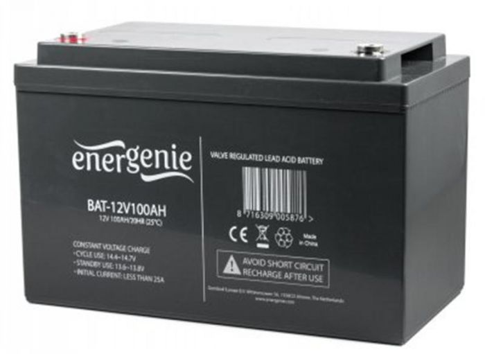 Аккумуляторна батарея EnerGenie 12В 100AH (BAT-12V100AH)