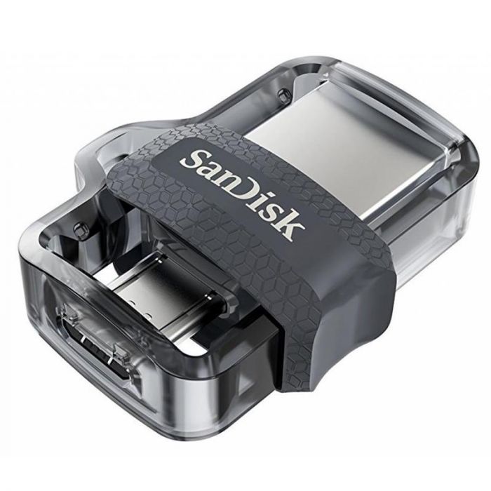 Флеш-накопичувач USB3.0 16GB OTG SanDisk Ultra Dual Black (SDDD3-016G-G46)