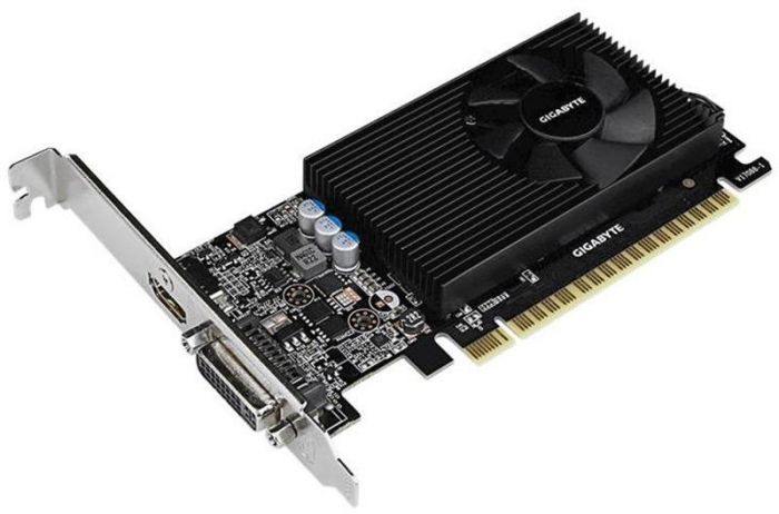 Відеокарта GF GT 730 2GB GDDR5 Low Profile Gigabyte (GV-N730D5-2GL)