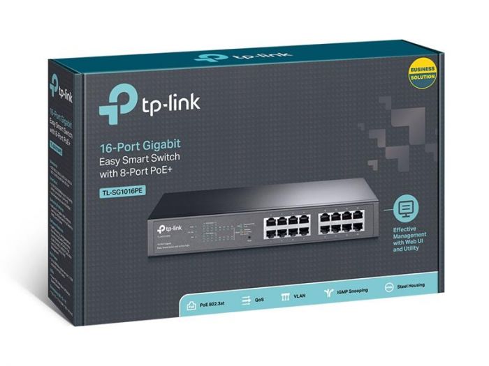 Комутатор TP-LINK TL-SG1016PE