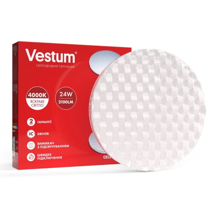 Світильник LED Vestum CELL 24W 385*65мм 4000K, 2100Lm без д/у