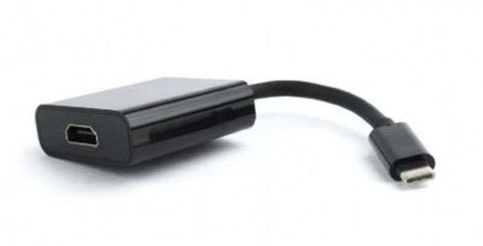 Адаптер Cablexpert (A-CM-HDMIF-01) USB3.1 Type C - HDMI, 0.15 м, чорний