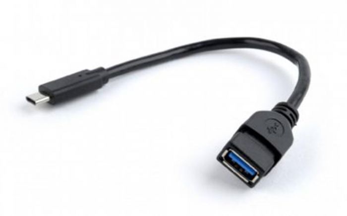 Кабель Cablexpert (A-OTG-CMAF3-01), USB3.0 Type-C - USB Type-A, 0.2 м, чорний