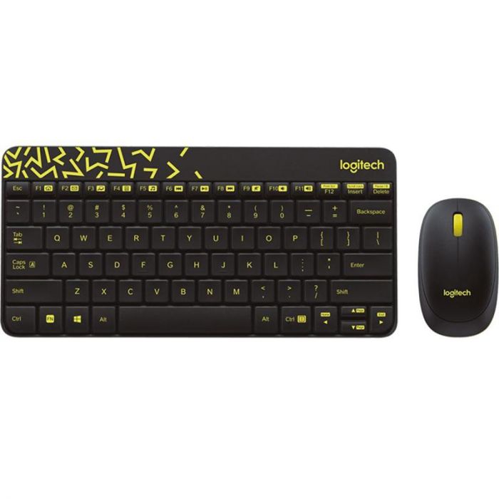 Комплект (клавiатура, миша) бездротовий Logitech MK240 Black USB (920-008213)