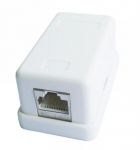Розетка Cablexpert (NCAC-HS-SMB2) 2хRJ-45, Cat5Е, зовнішня, біла