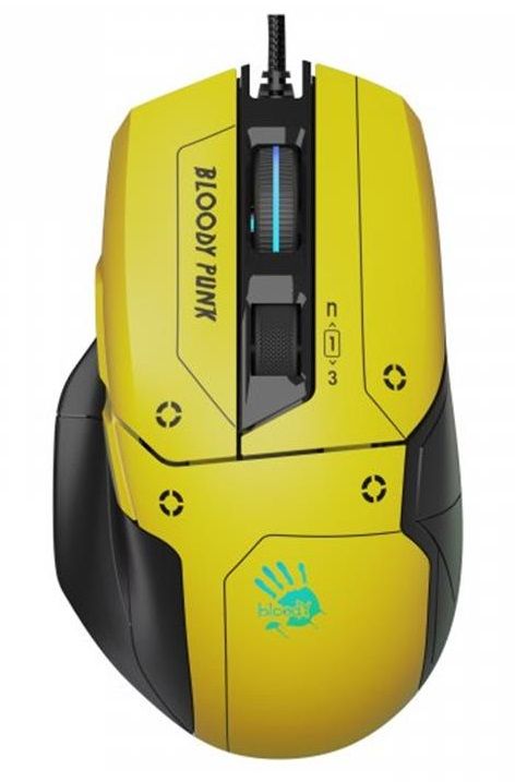 Мишка A4Tech Bloody W70 Max Punk Yellow