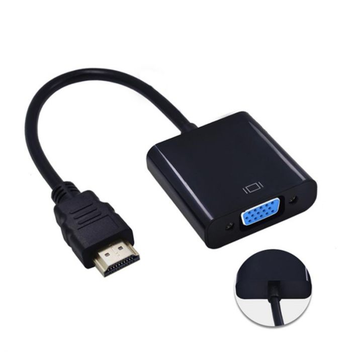 Адаптер STLab (U-990 Pro BTC) HDMI-VGA, 0.15м, чорний