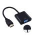 Адаптер STLab (U-990 Pro BTC) HDMI-VGA, 0.15м, чорний