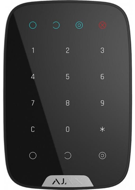 Бездротова сенсорна клавіатура Ajax KeyPad Black (000005653/8722.12.BL1)