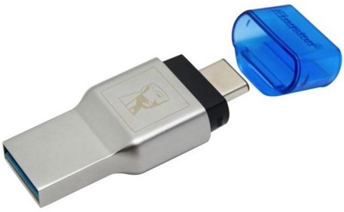 Картрідер Kingston MobileLite Duo 3C Dual Interface USB3.1 Type-A and Type-C microSD (FCR-ML3C) Metall Casing