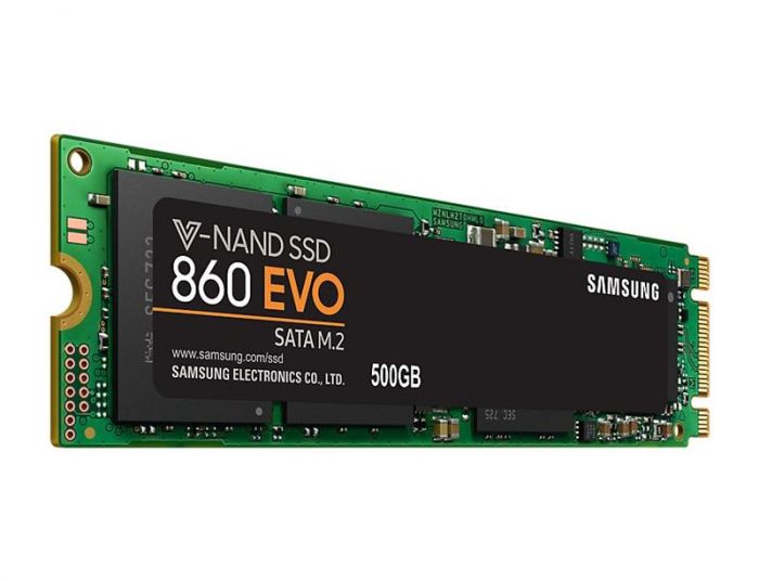 Накопичувач SSD  500GB Samsung 860 EVO M.2 2280 SATAIII MLC (MZ-N6E500BW)